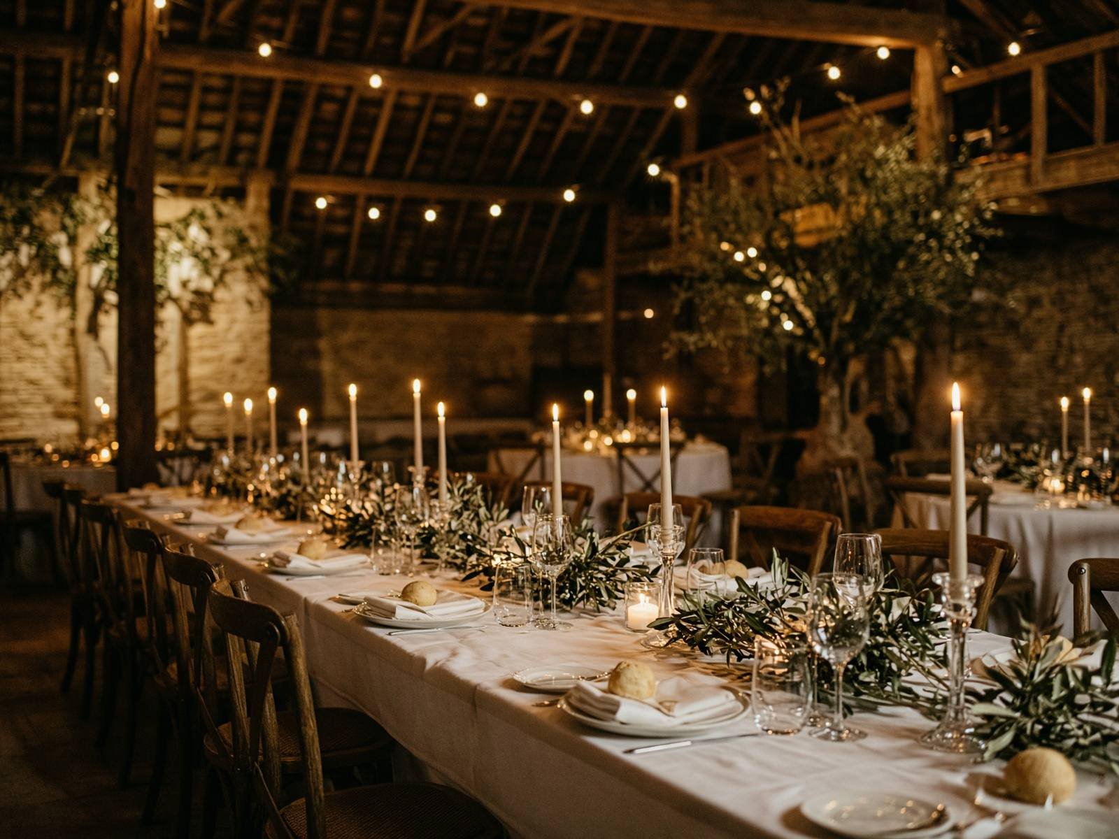 Wedding supper tablescape